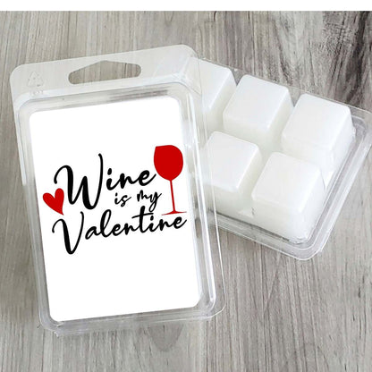 Wine Is My Valentine Valentines Wax Clamshell