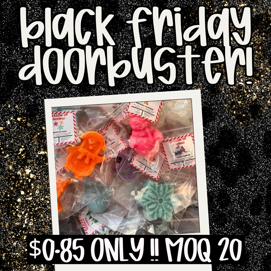 WS - Christmas/Winter Individually Bagged Wax Melts (Fillers / Stocking Stuffers) (Mini Wax Melts) !MOQ 12!