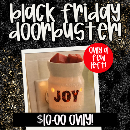 WS - Ceramic Wax Warmer with Halogen Bulb - Christmas - Joy