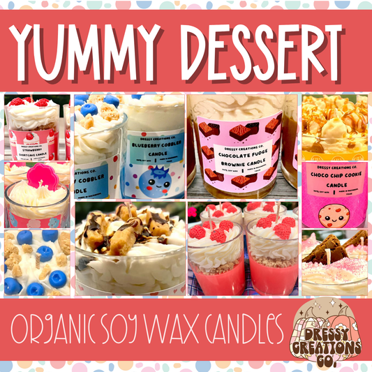 WS - Whipped Dessert Soy Wax Candle (10 Styles) !MOQ 3!