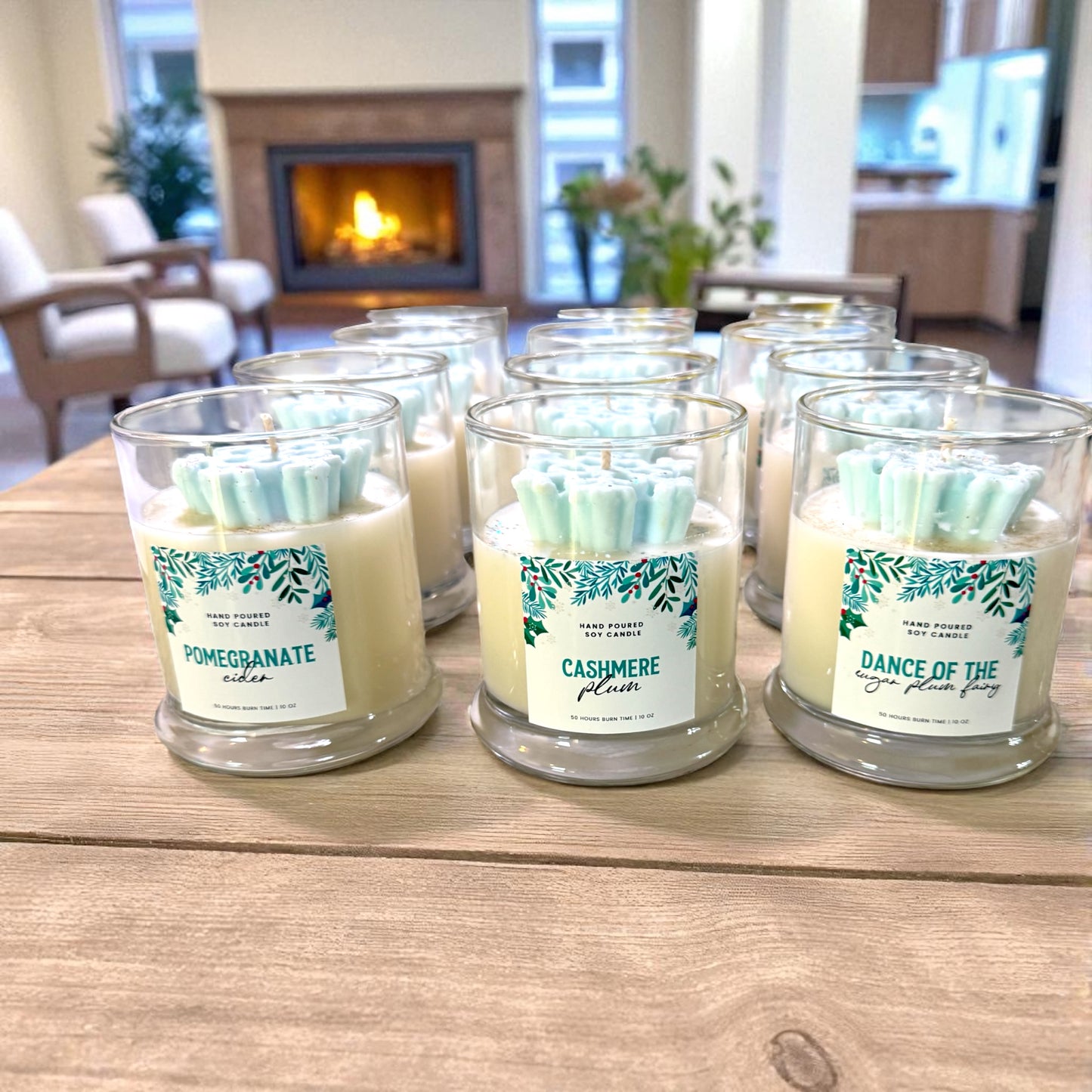 Snowflake Themed Candles (MOQ 6)