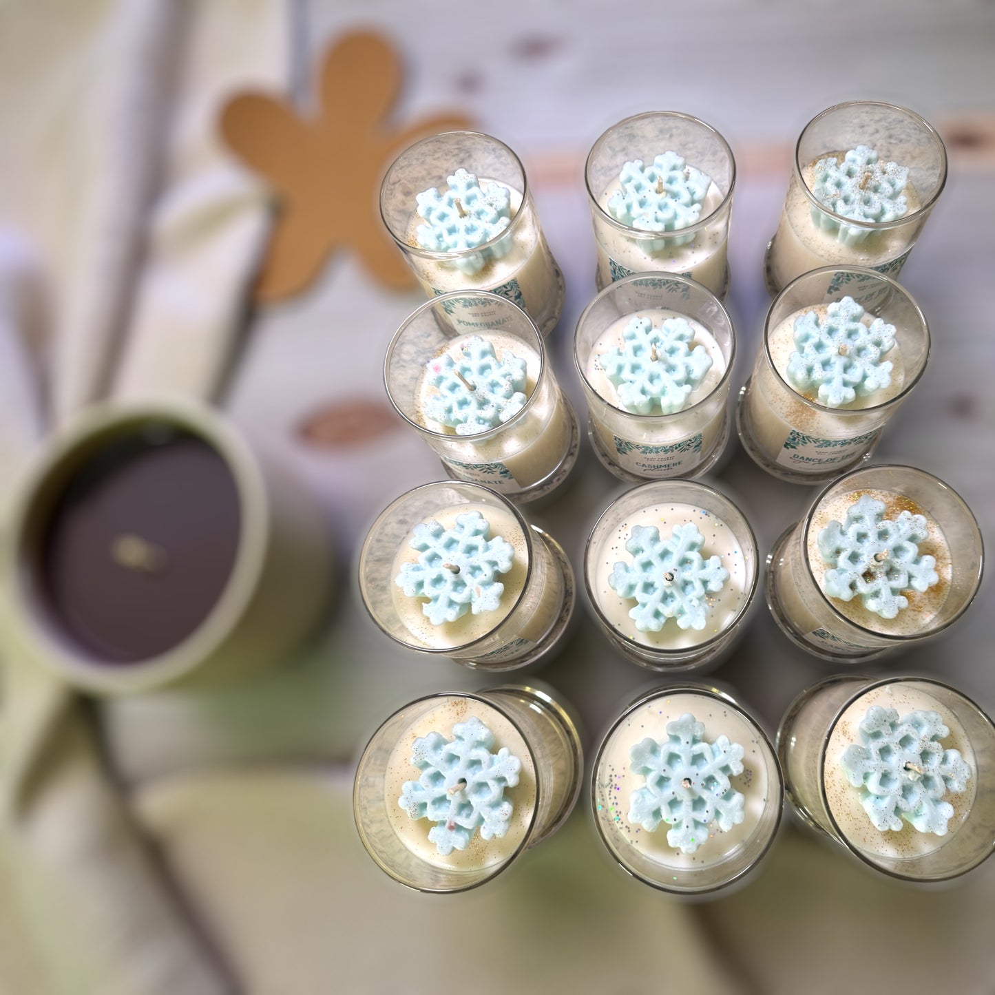 Snowflake Themed Candles (MOQ 6)