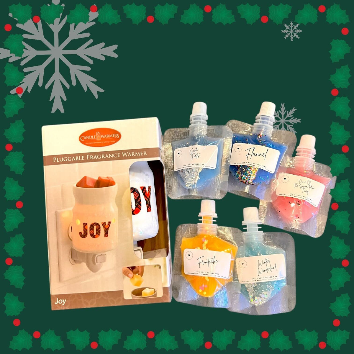Christmas Joy Gift Set - Wax Warmer + 5pc Squeeze Wax