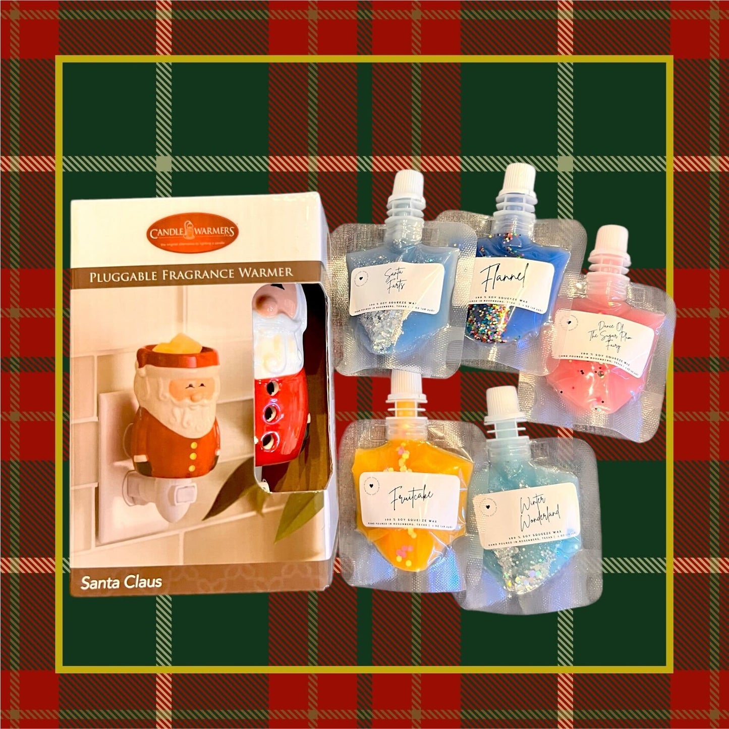 Christmas Santa Gift Set - Wax Warmer + 5pc Squeeze Wax
