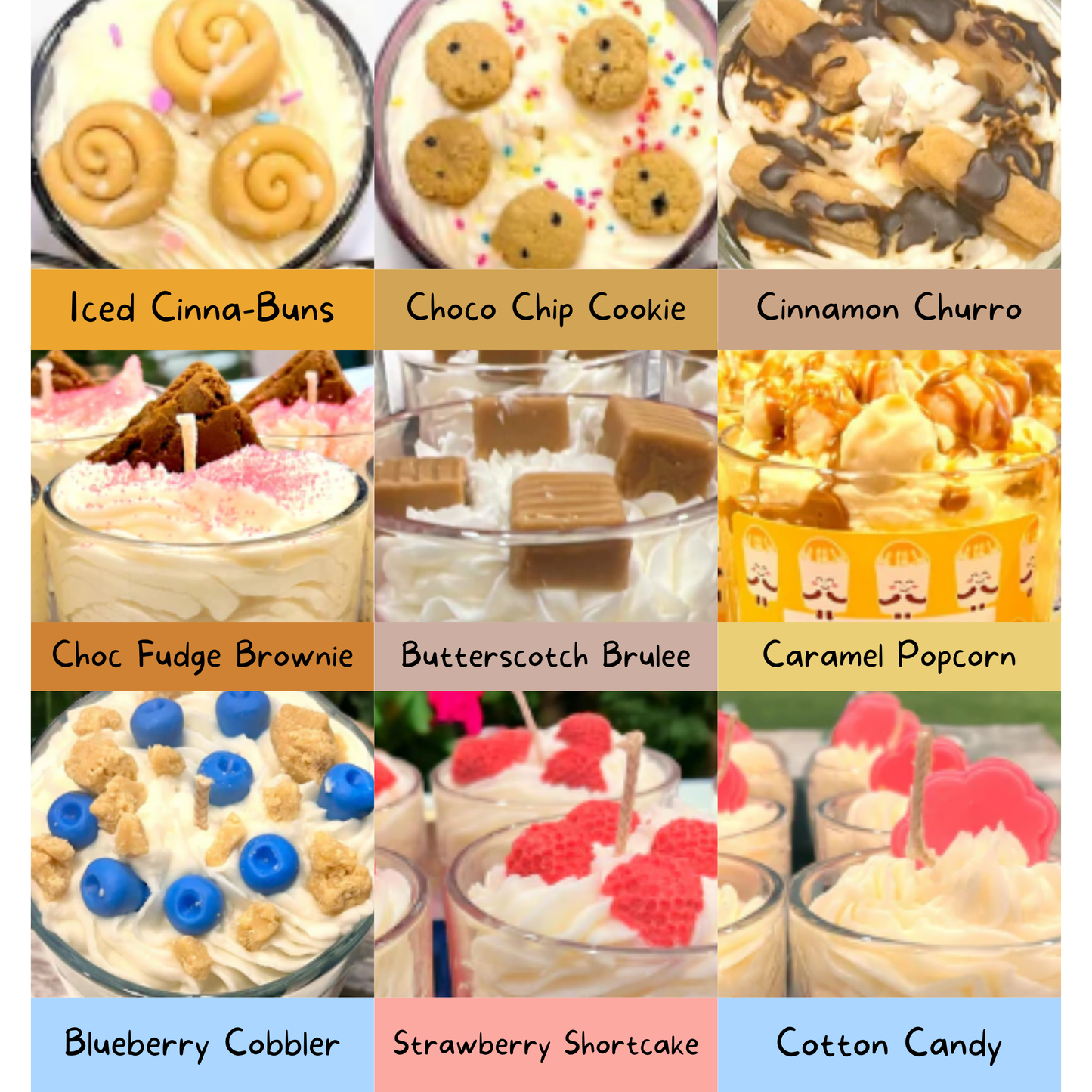 WS - Whipped Dessert Soy Wax Candle (10 Styles) !MOQ 3!