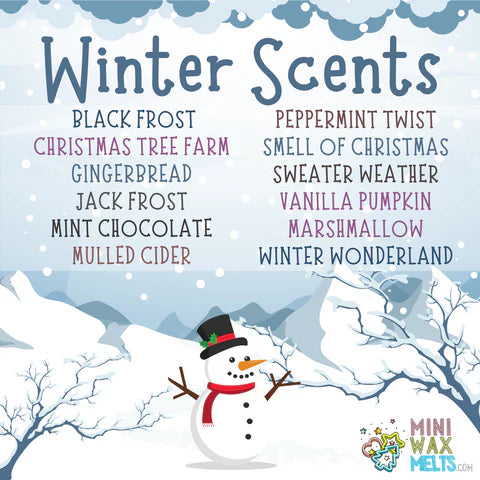 WS - Winter Christmas Mini Wax Melts - Assorted Shapes !MOQ 6!