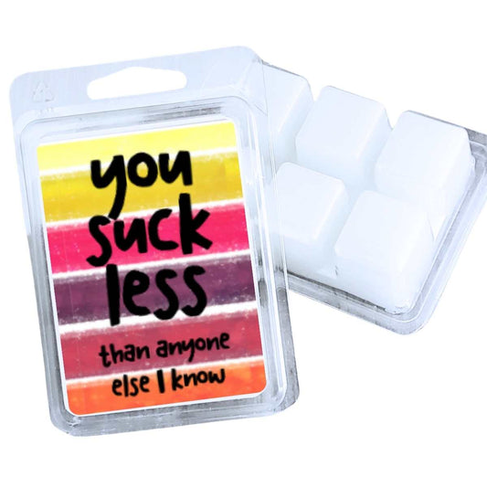 You Suck Less Than Anyone I Know Valentines Wax Clamshell