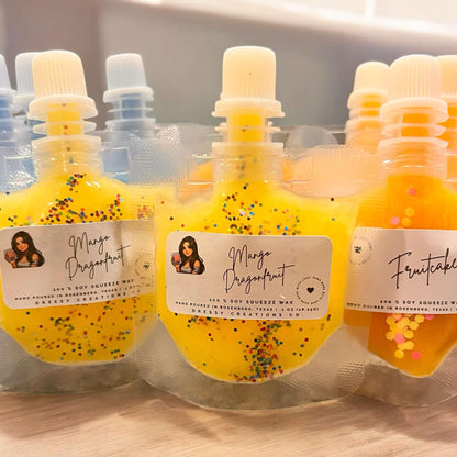 Highly Scented Squeeze Pouch Soy Wax (1oz Mini/Filler)