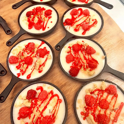 WS - Christmas Dessert Soy Wax Candle - Cast Iron Skillet (Choice of Styles) !MOQ 6!