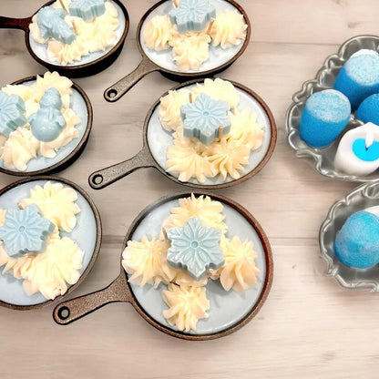 WS - Christmas Dessert Soy Wax Candle - Cast Iron Skillet (Choice of Styles) !MOQ 6!